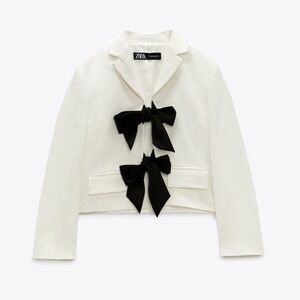 ZARA BOW FRONT JACKET
